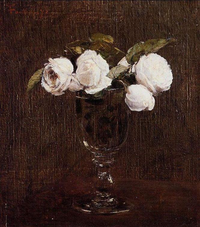 Henri Fantin-Latour Vase of Roses